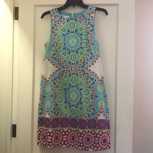 Summer sleeveless shift dress